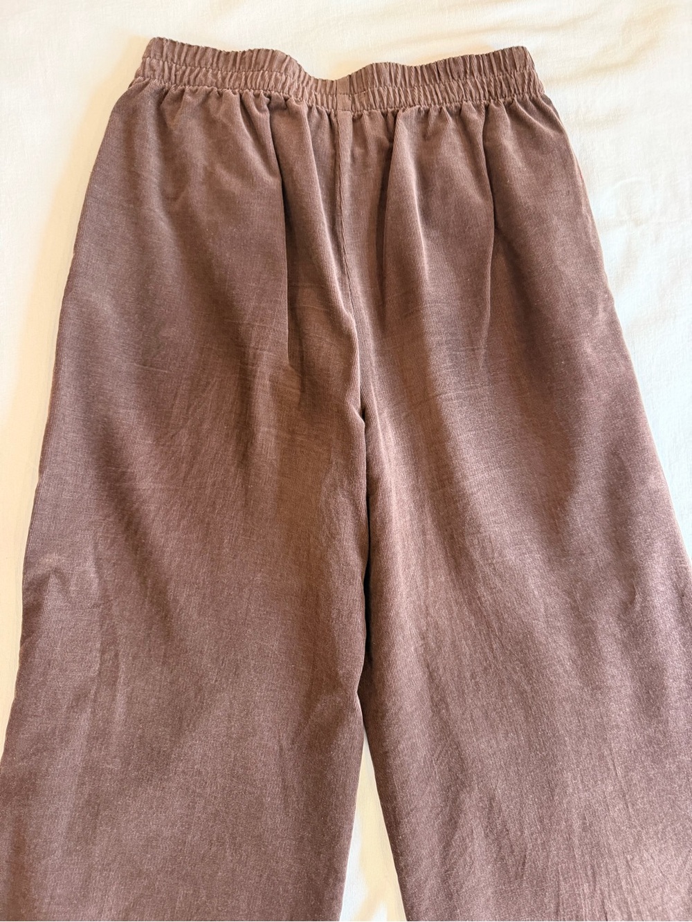 LOFT Pull-On Brown Corduroy Wide Leg Pants Size Small - Picture 7 of 7